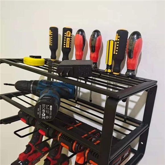 Heavy Duty Power Tool Storage Wall Mounted Box Organizer For Tools & Home Improv - Picture 2 of 7